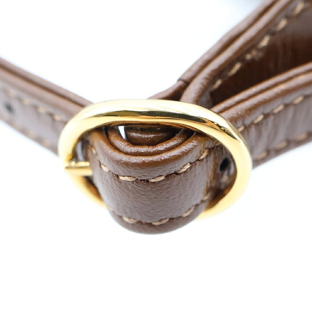 GUCCI(グッチ) GGスプリーム ジャッキー 1961 ミニ ホーボーバッグ ショルダーバッグ ブラウン×ベージュ レザー×PVC 637092 ゴールド金具