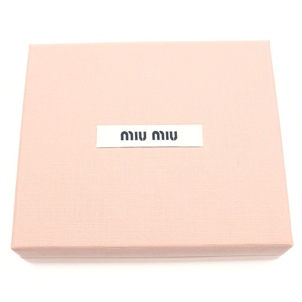miumiu(ミュウミュウ) マテラッセ コンパクトウォレット 二つ折り財布 ベビーピンク ナッパレザー 5MV204 ゴールド金具