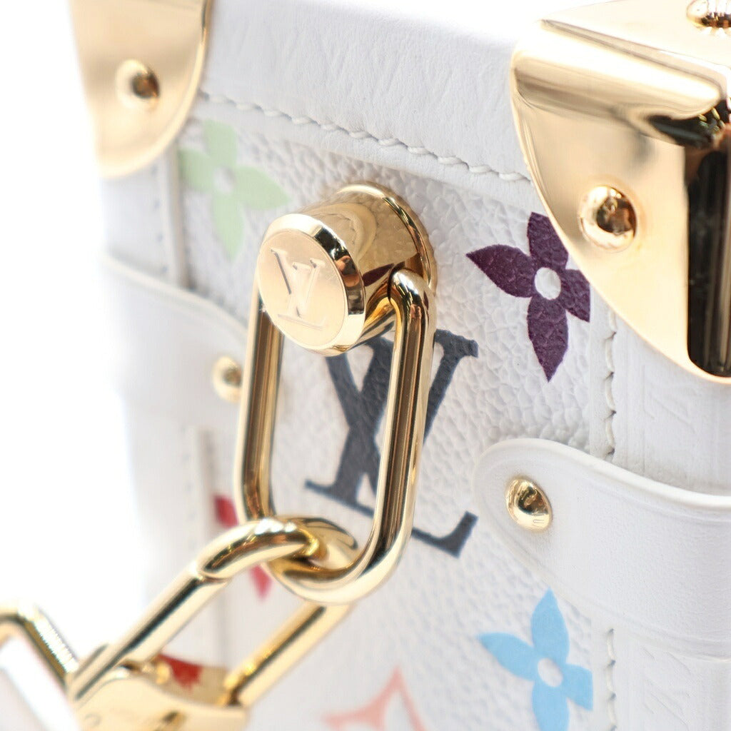 LOUIS VUITTON(ルイヴィトン) モノグラム・マルチカラー LV × TM サイドトランクMM ハンドバッグ ショルダーバッグ 2WAY ホワイト×マルチカラー PVC×レザー M14046 ICタイプ 箱