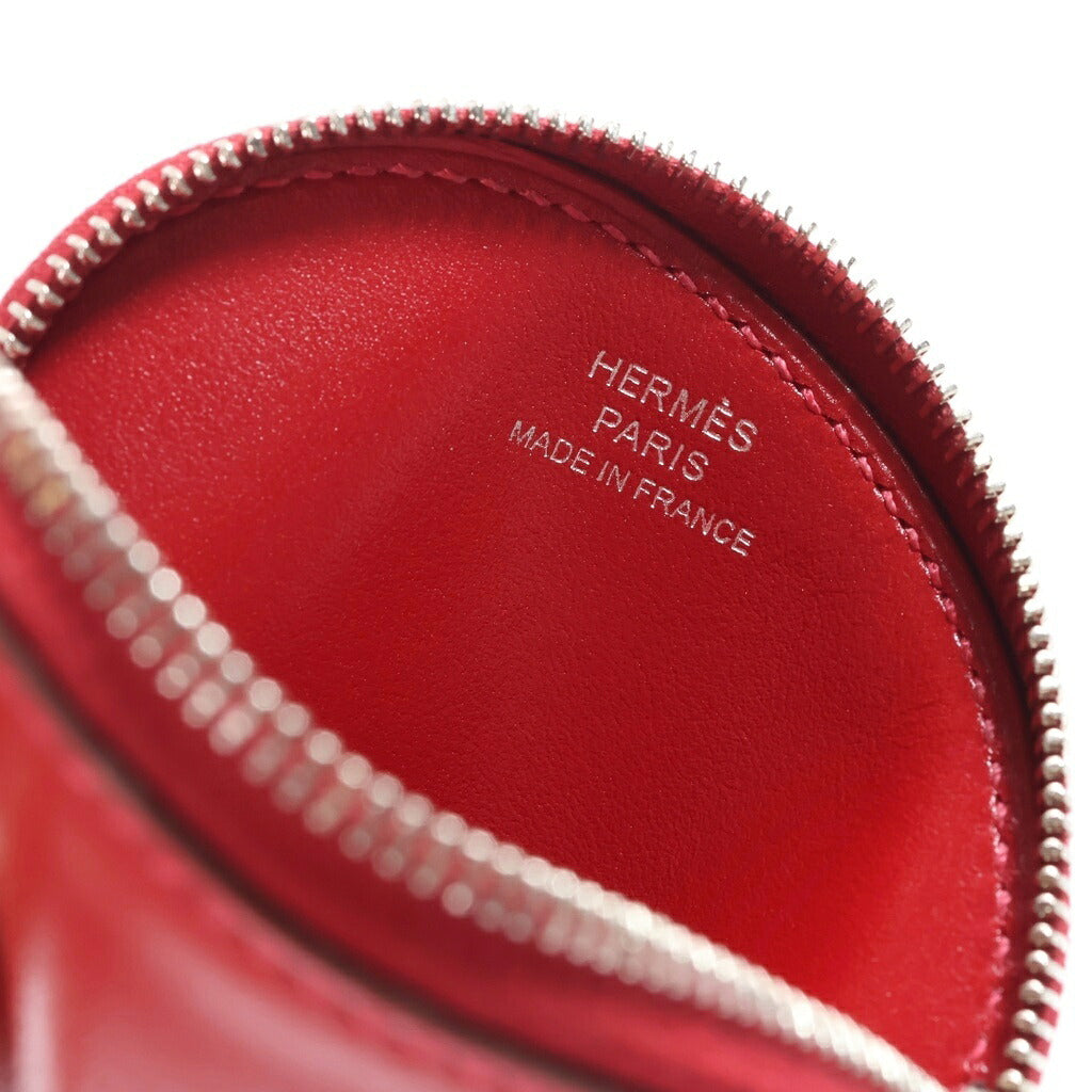 HERMES(エルメス) コインケース トゥッティ フルッティ ポルトモネ ポム リンゴ バッグチャーム ポーチ 小物入れ レッド ルージュヴィフ レザー X刻印
