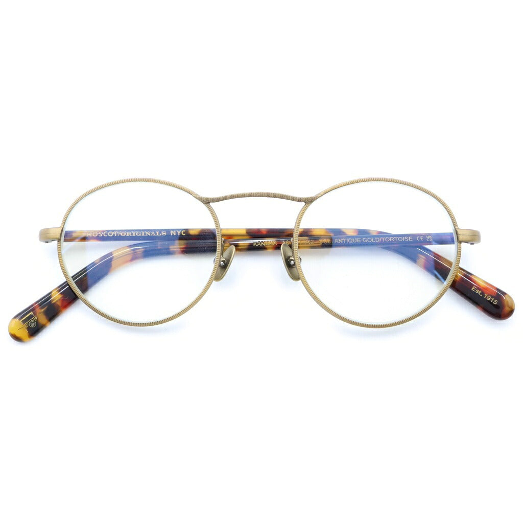 MOSCOT(モスコット) KANAKA カナカ メガネ アイウェア メタルフレーム ブラウン/ゴールド