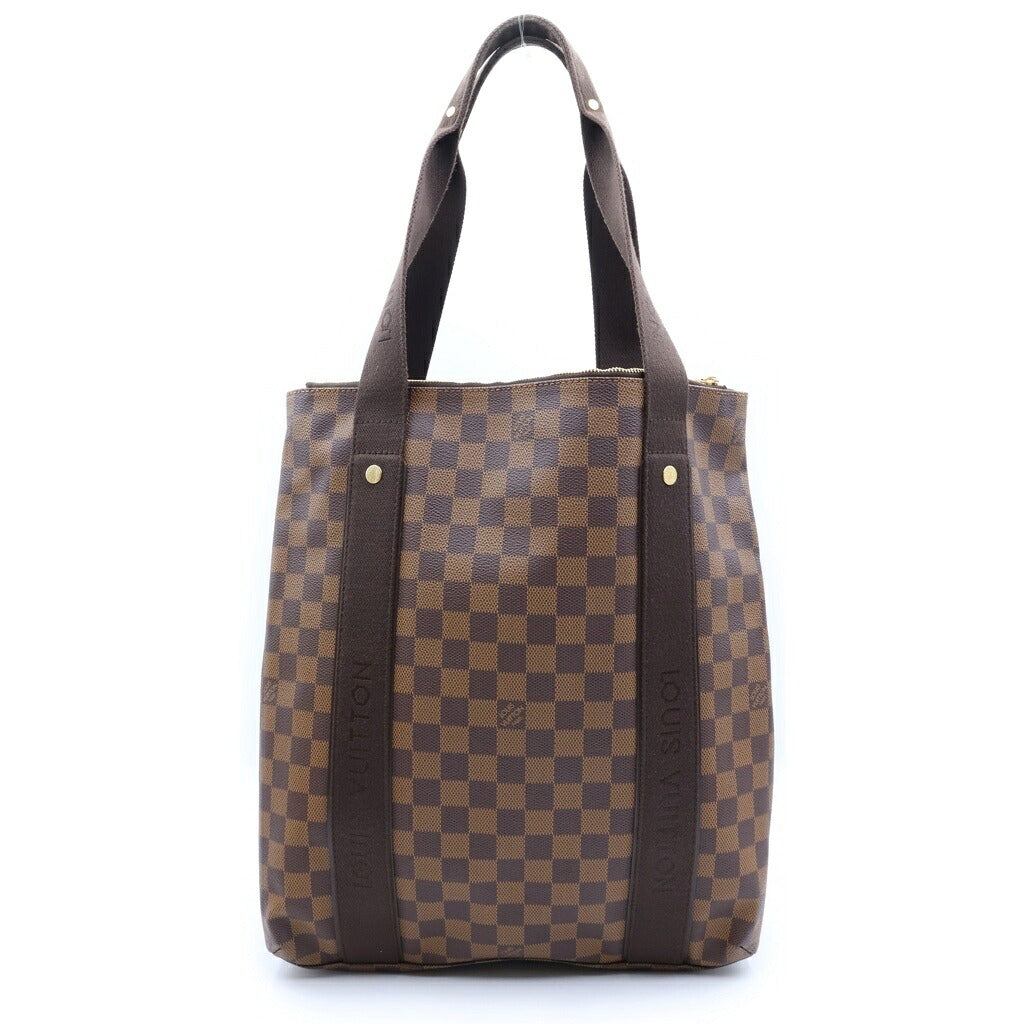 LOUIS VUITTON(ルイヴィトン) ダミエ カバ・ボブール ハンドバッグ トートバッグ ブラウン レザー N52006 ゴールド金具