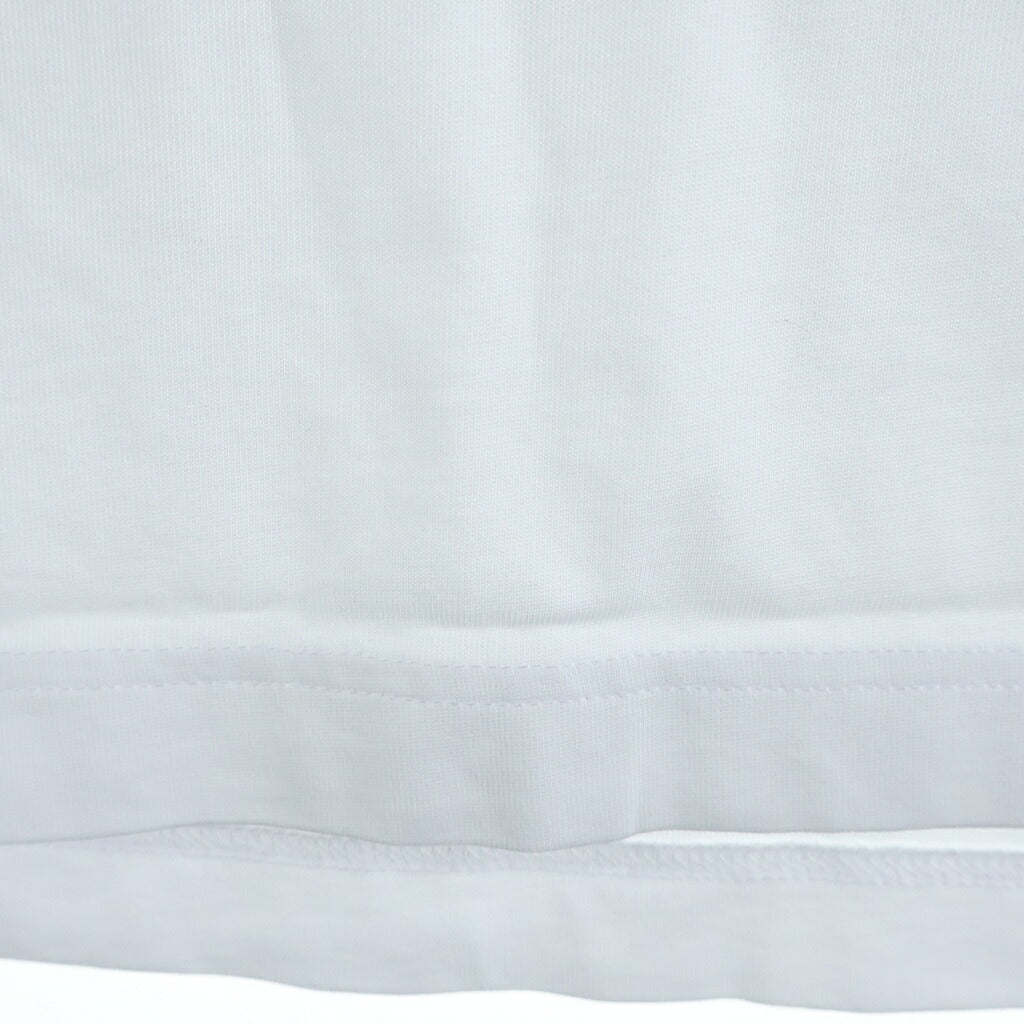 MONCLER(モンクレール) ロゴプリント 半袖カットソー Tシャツ コットン ホワイト L10918C00036