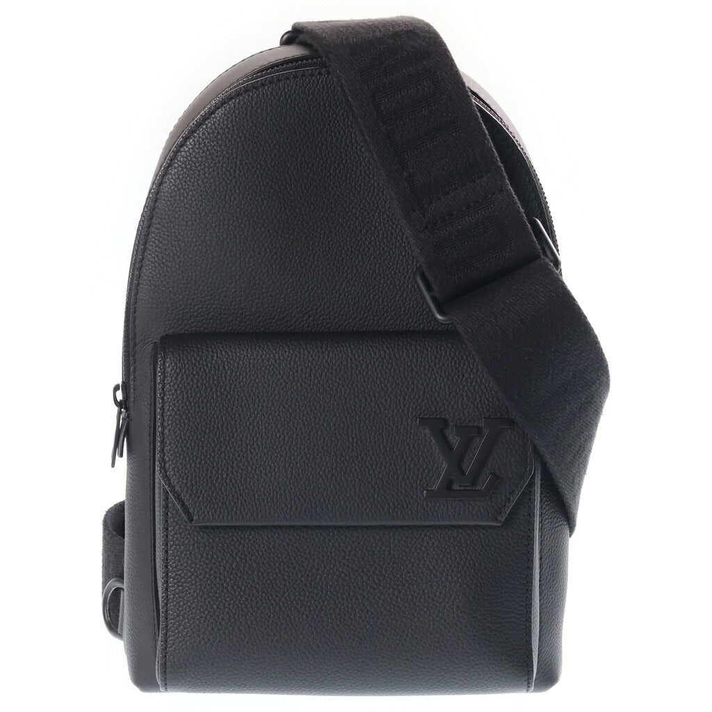 LOUIS VUITTON(ルイヴィトン) LVアエログラム パイロット・スリングバッグ ショルダーバッグ クロスボディバッグ ブラック レザー M23736 ICタイプ