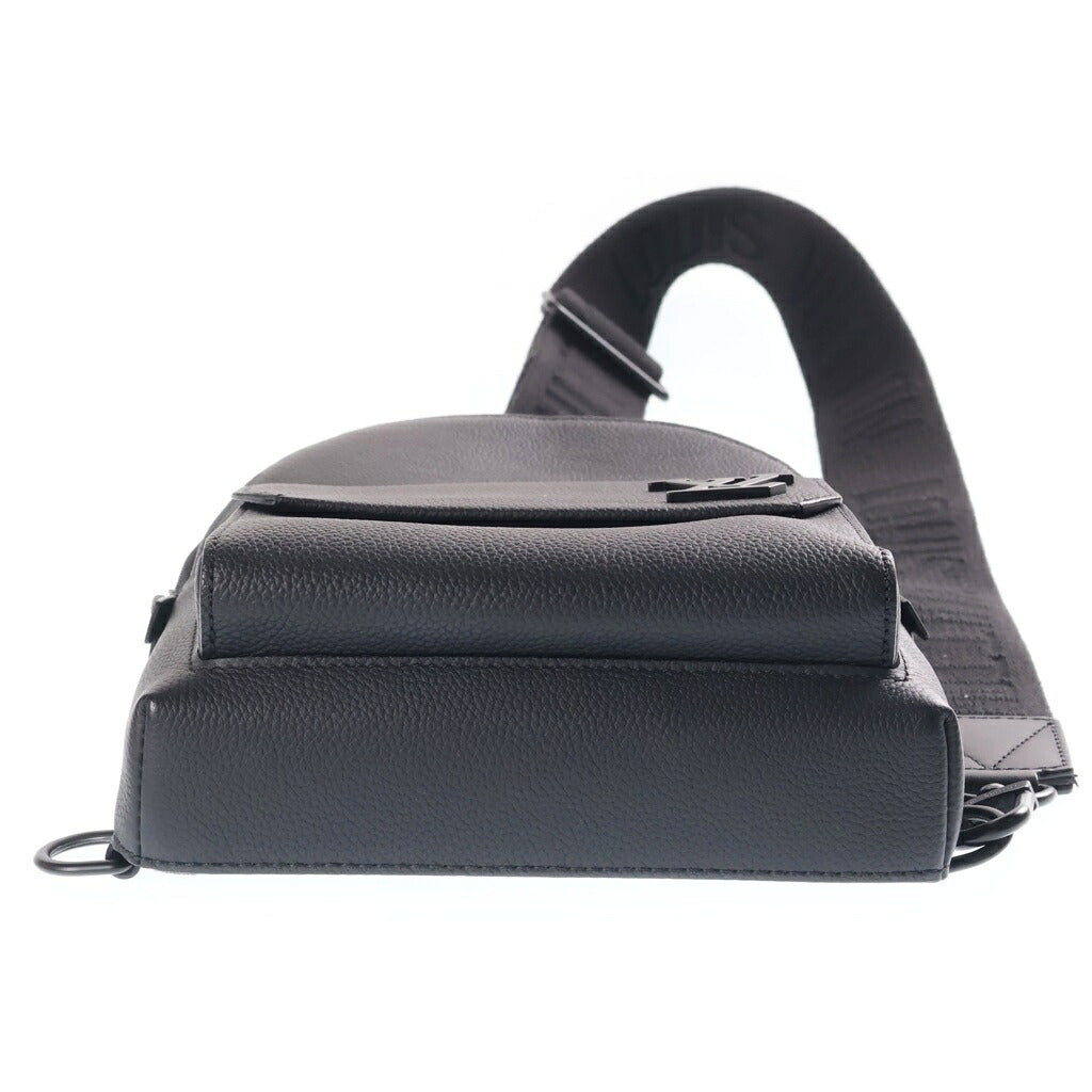LOUIS VUITTON(ルイヴィトン) LVアエログラム パイロット・スリングバッグ ショルダーバッグ クロスボディバッグ ブラック レザー M23736 ICタイプ