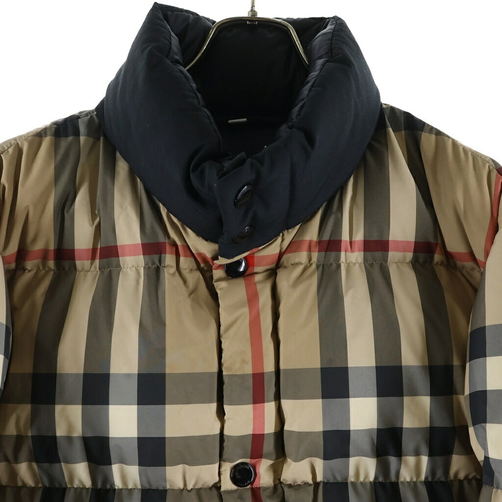 BURBERRY(バーバリー) 21AW ノバチェック総柄 パデッド 中綿ジャケット ベージュ 8043921