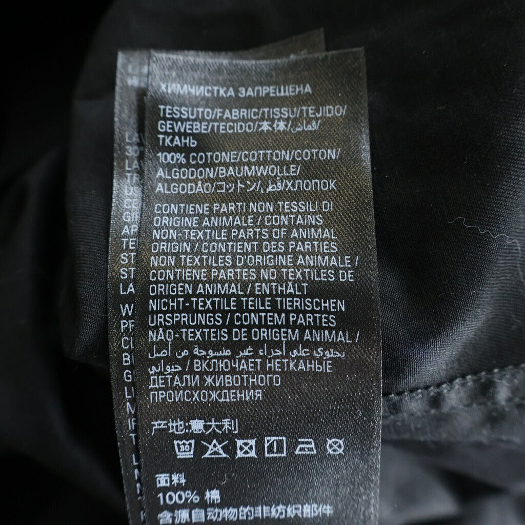 BALENCIAGA(バレンシアガ) バックテーピング ロゴプリント コットン 半袖シャツ ブラック 873355