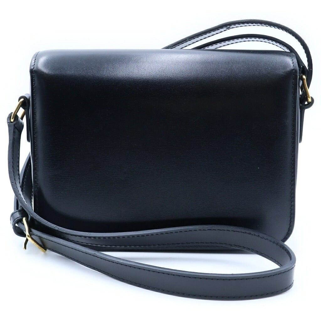 CELINE(セリーヌ) ティーントリオンフ ショルダーバッグ ブラック カーフ