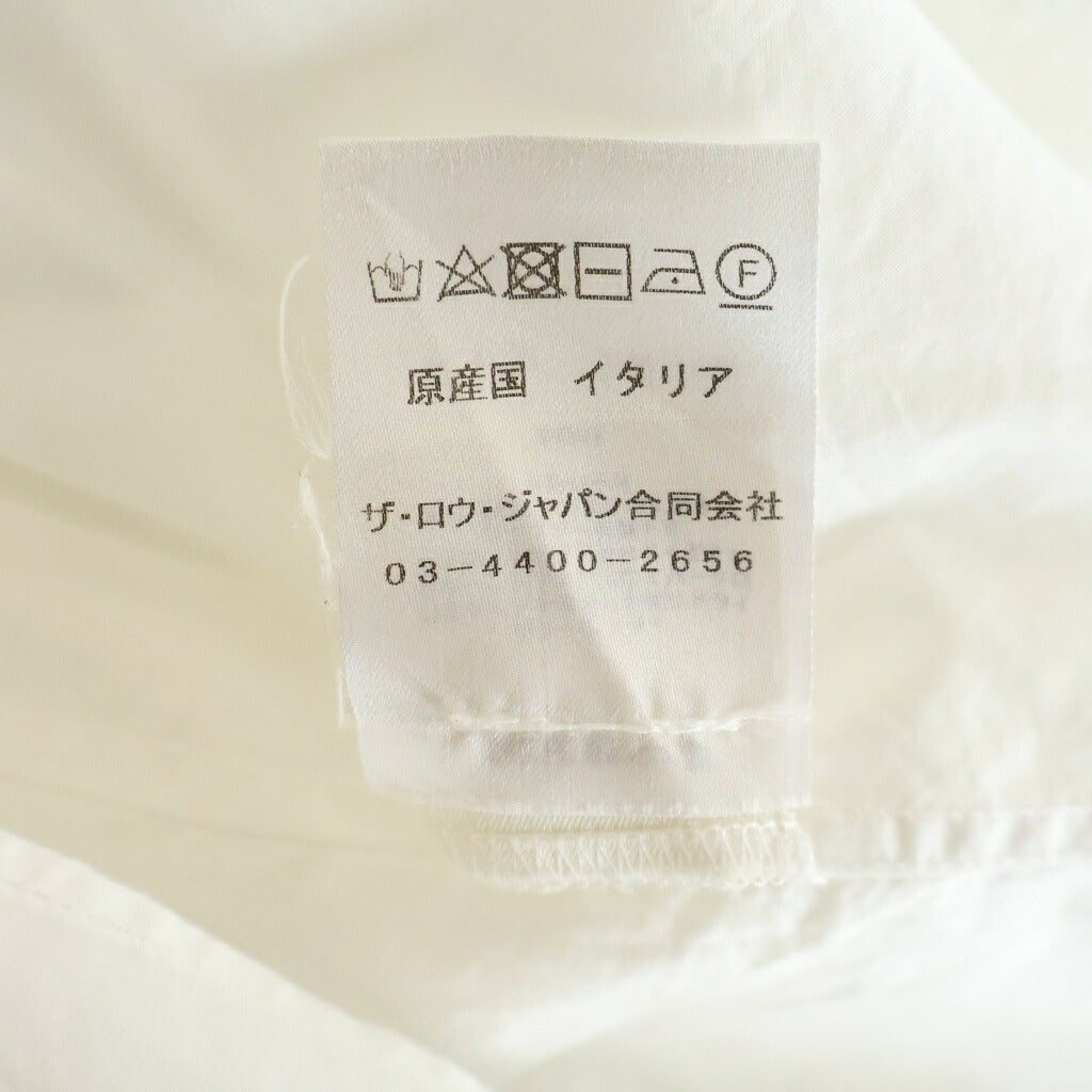 THE ROW(ザロウ) LUKASHIRTルカシャツ長袖シャツ ホワイト5648ーW2479
