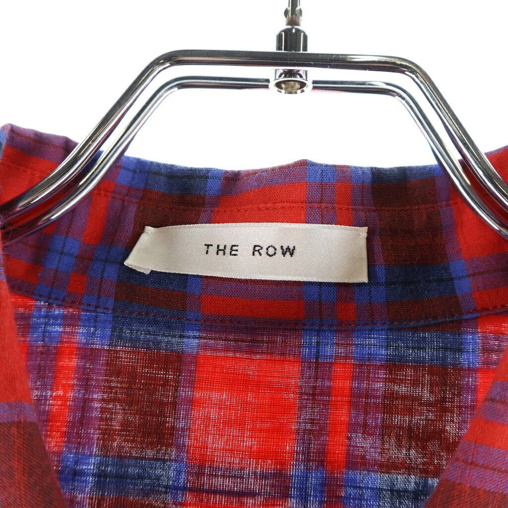 THE ROW(ザロウ) Nessonネッソン チェック柄シャツ レッド/ブルー 8740ーW3796