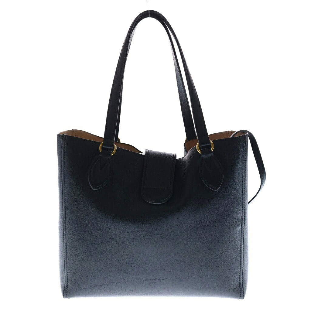 GUCCI(グッチ) GGマーモント ダリア スモール トートバッグ ハンドバッグ ブラック レザー ゴールド金具 652680