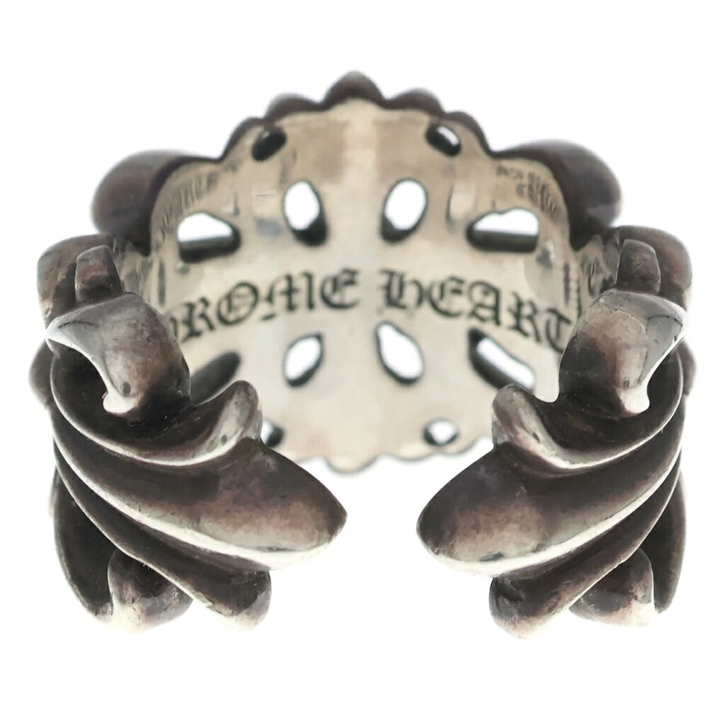 CHROME HEARTS(クロムハーツ) DBL FLRL CRS ダブルフローラルクロス リング シルバー BCA390 指輪