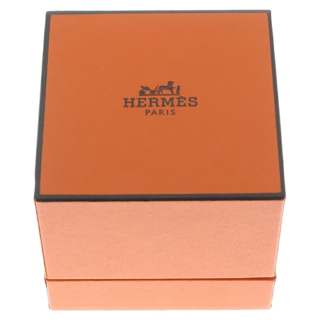 HERMES(エルメス) シェーヌダンクル マイヨン リング 指輪 SV925 ノワール シルバー/ブラック