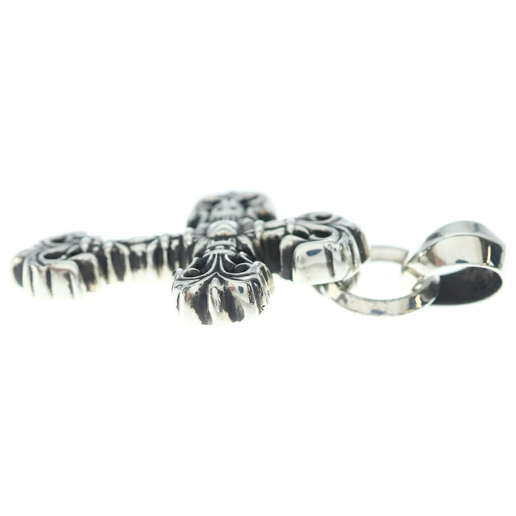 CHROME HEARTS(クロムハーツ) FILIG CROSS-XSM W BALE フィリグリークロスXSベイル wベイル ネックレストップ シルバー BCA262