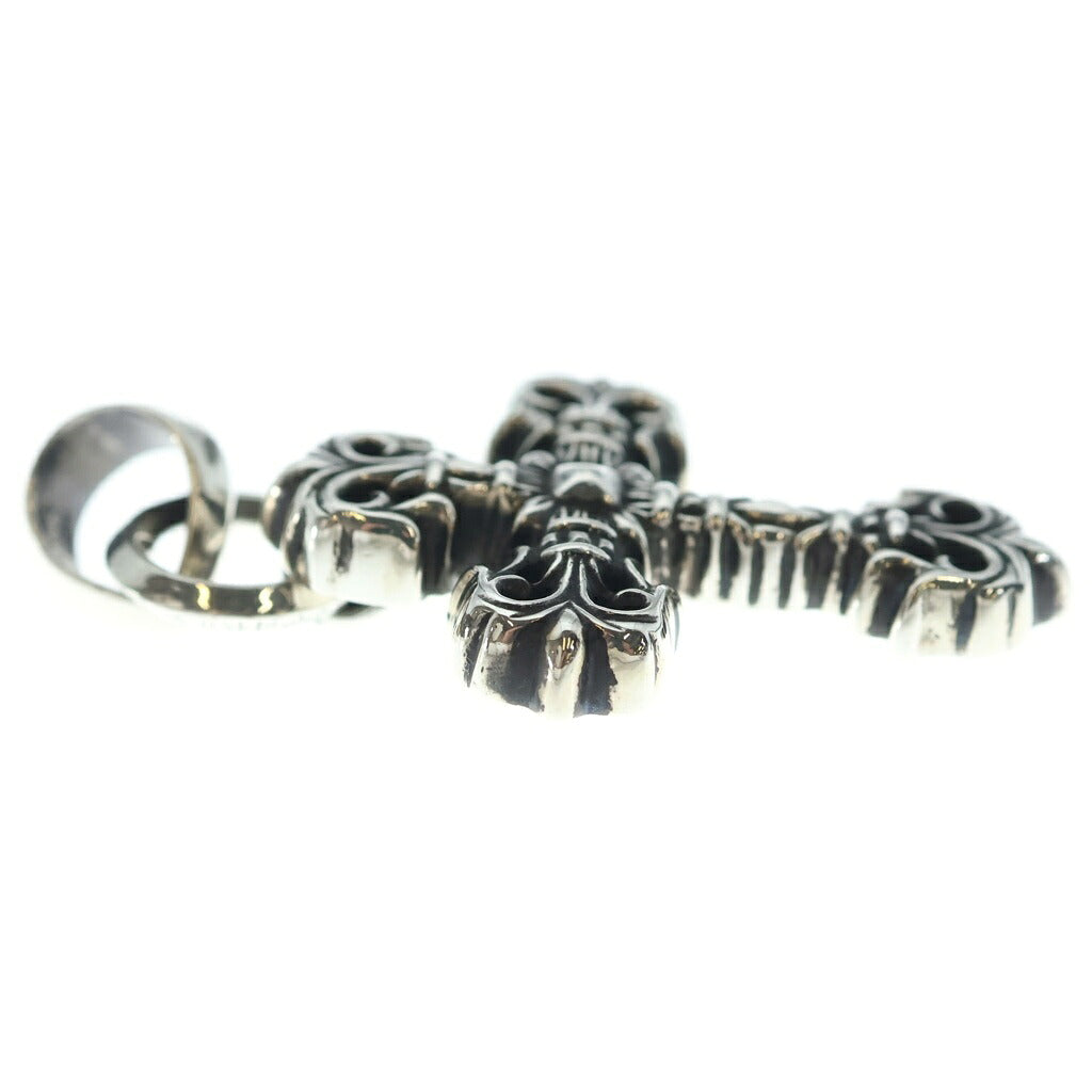CHROME HEARTS(クロムハーツ) FILIG CROSS-XSM W BALE フィリグリークロスXSベイル wベイル ネックレストップ シルバー BCA262