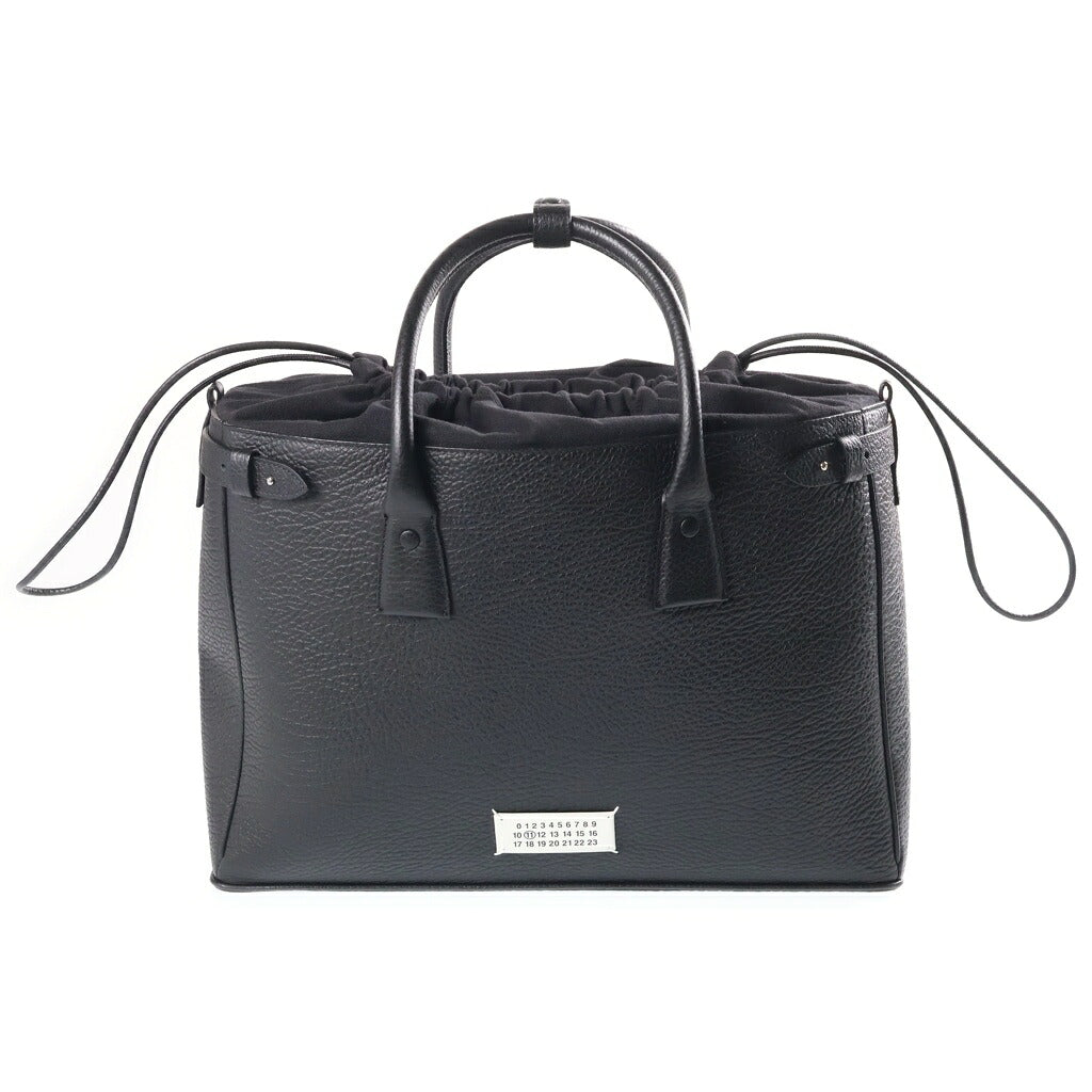 Maison Margiela(メゾンマルジェラ) 5AC トートバッグ ショルダーバッグ 2way レザー ブラック SB1WD0001