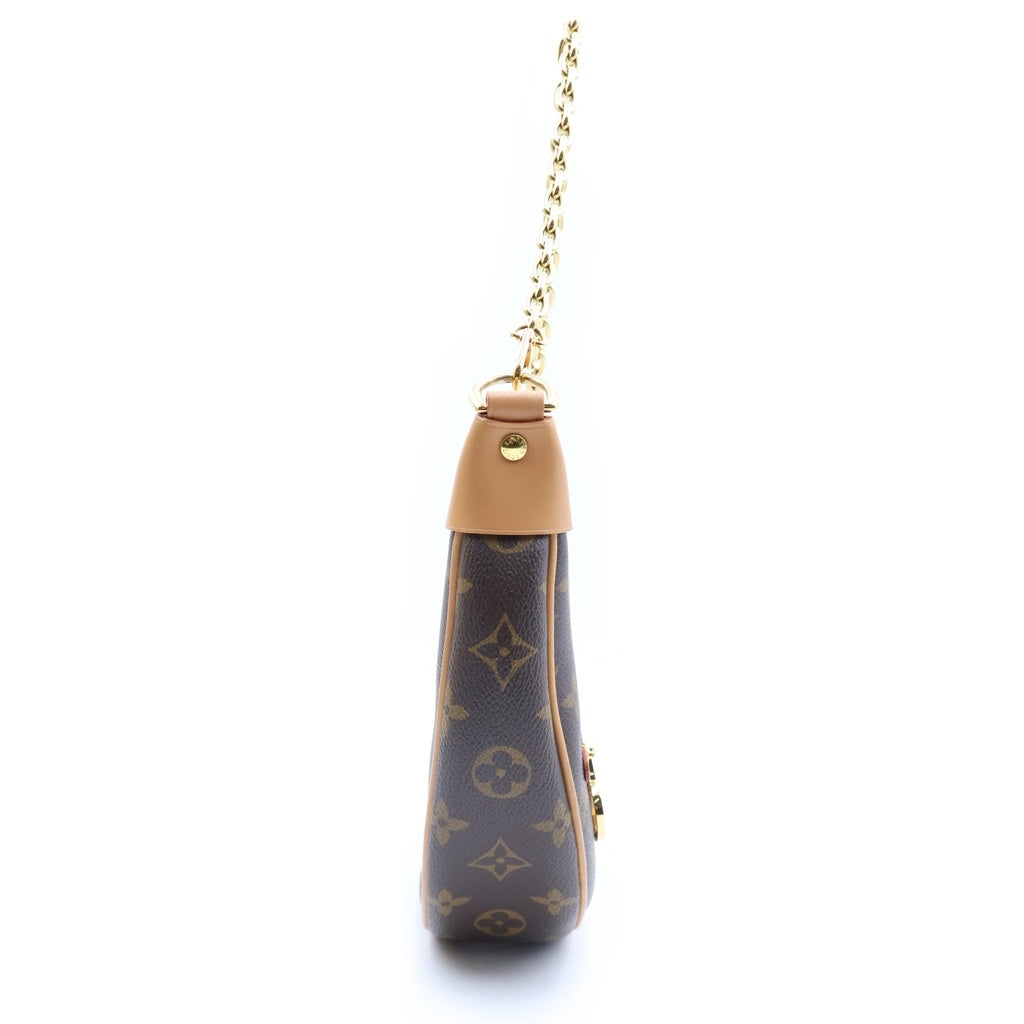 LOUIS VUITTON(ルイヴィトン) モノグラム ループ チェーン ショルダーバッグ 2way PVCレザー ブラウン M81098 レディース