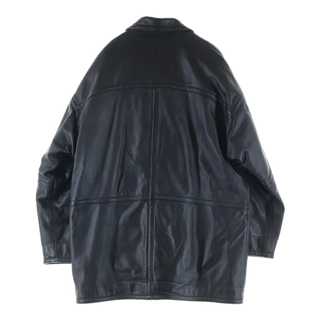 BURBERRY(バーバリー) ノバチェック ダッフルコート ブラック レザー