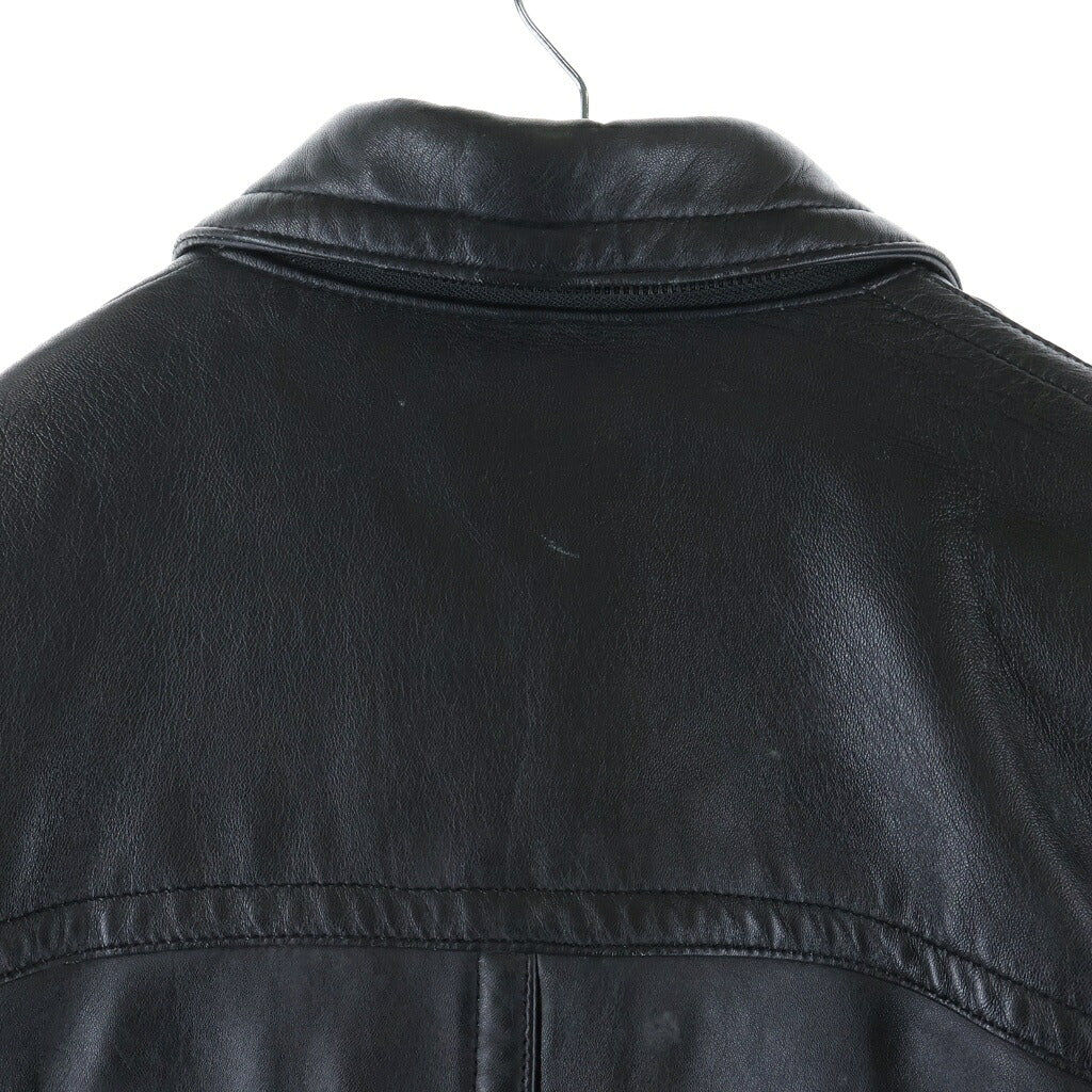 BURBERRY(バーバリー) ノバチェック ダッフルコート ブラック レザー