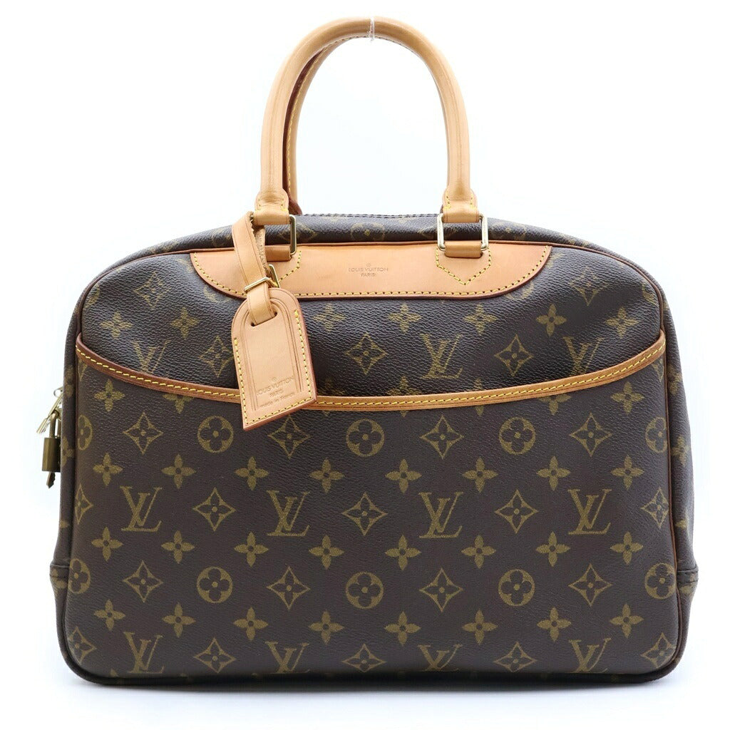 LOUIS VUITTON(ルイヴィトン) モノグラム ドーヴィル ハンドバッグ ボストンバッグ ブラウン PVC×レザー M47270