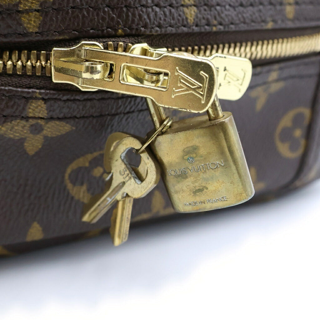 LOUIS VUITTON(ルイヴィトン) モノグラム ドーヴィル ハンドバッグ ボストンバッグ ブラウン PVC×レザー M47270