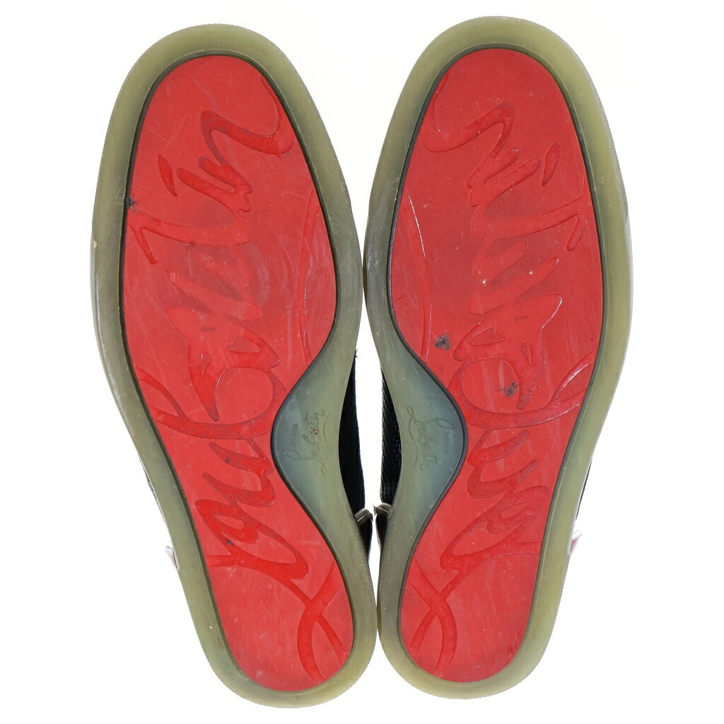 CHRISTIAN LOUBOUTIN(クリスチャンルブタン) ファン ルイス ジュニア スパイク スタッズ フラットローカットスニーカー ブラック