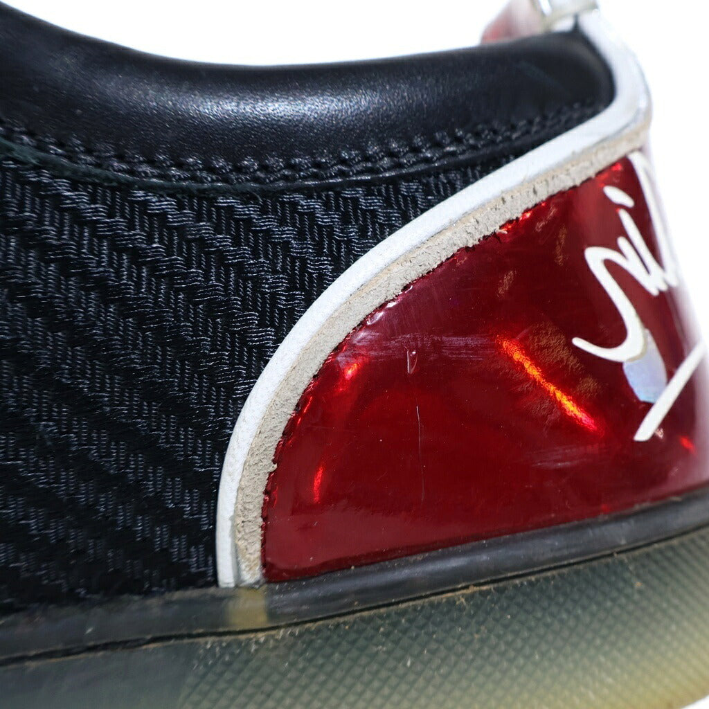CHRISTIAN LOUBOUTIN(クリスチャンルブタン) ファン ルイス ジュニア スパイク スタッズ フラットローカットスニーカー ブラック