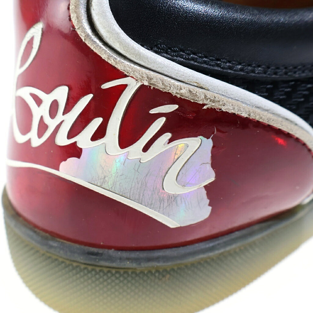 CHRISTIAN LOUBOUTIN(クリスチャンルブタン) ファン ルイス ジュニア スパイク スタッズ フラットローカットスニーカー ブラック