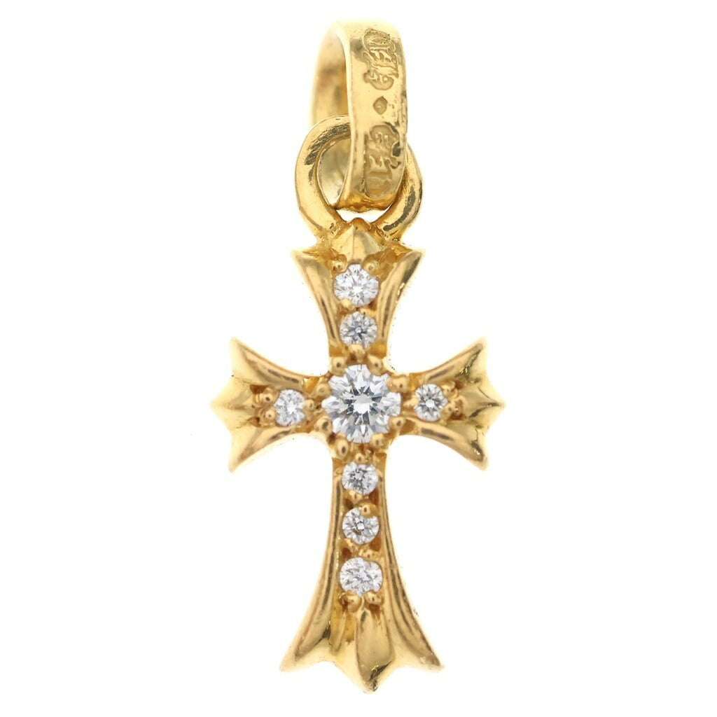 CHROME HEARTS(クロムハーツ) 22K CRS BBYFAT DMND ベイビーファット PAVEダイヤ チャーム ネックレストップ ゴールド BCA035