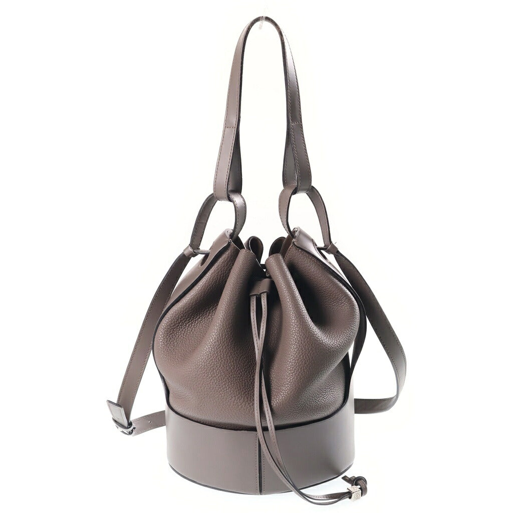 LOEWE(ロエベ) バルーンバッグ ミディアム ハンドバッグ ショルダーバッグ 2WAY グレージュ レザー A710C31X61