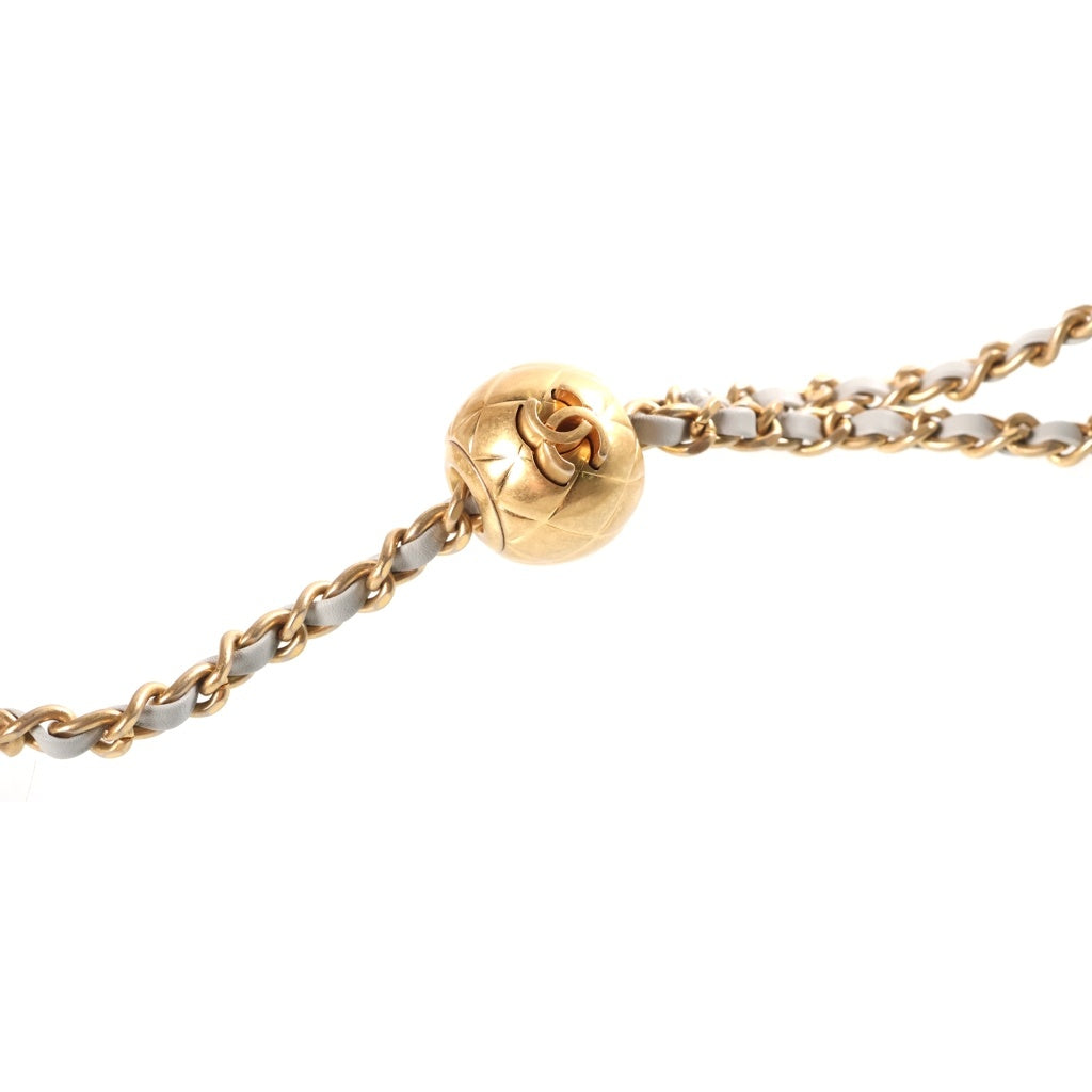 CHANEL(シャネル) ミニマトラッセ Sフラップ Sチェーンショルダーバッグ ミニバッグ ライトブルー ラムスキン プレートシリアル AS1787 ゴールド金具
