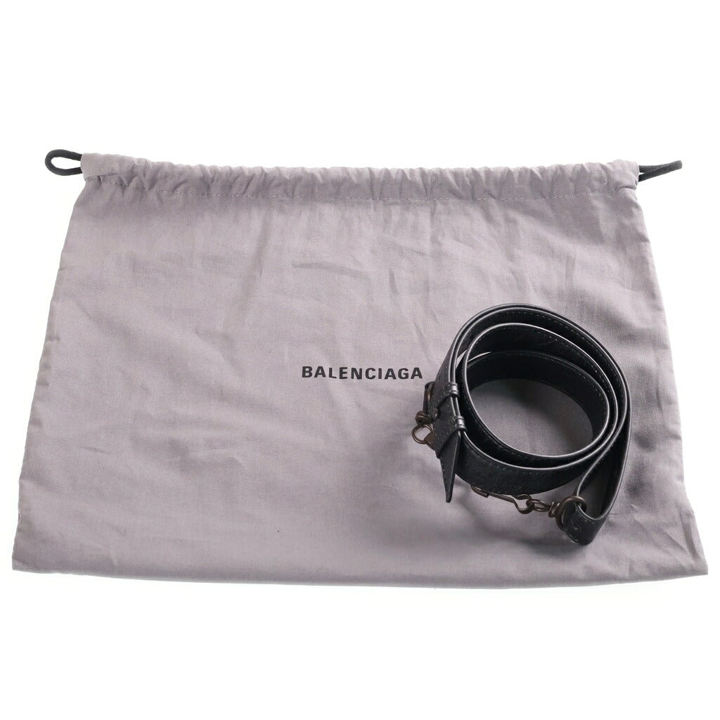 BALENCIAGA(バレンシアガ) ル シティ 2WAYハンドバッグ ショルダーバッグ ミニ ブラック レザー 806395 ブラック金具