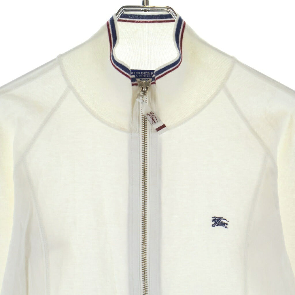BURBERRY BLUE LABEL(バーバリーブルーレーベル) ジップアップ パーカー ジャケット 長袖 コットン ホワイト レディース