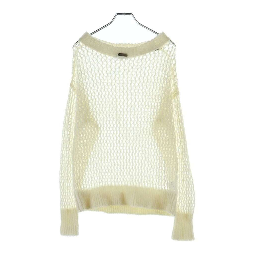 BURBERRY BLUE LABEL(バーバリーブルーレーベル) ニット トップス メッシュ アクリル ホワイト E1N33-634-02レディース