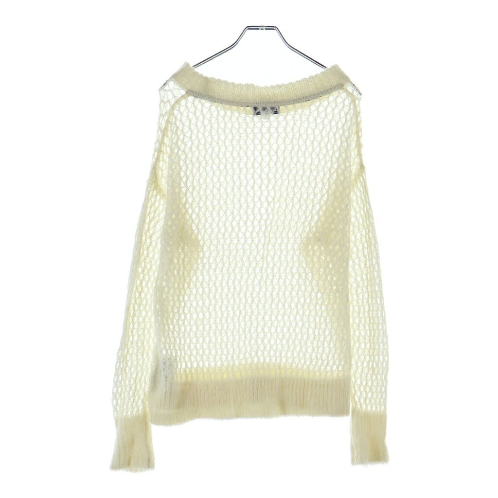 BURBERRY BLUE LABEL(バーバリーブルーレーベル) ニット トップス メッシュ アクリル ホワイト E1N33-634-02レディース