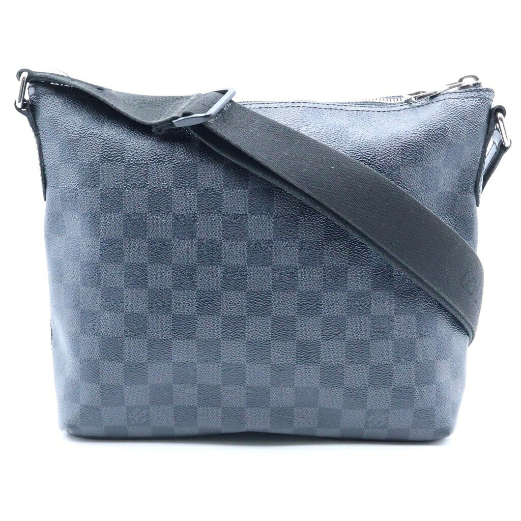 LOUIS VUITTON(ルイヴィトン) ダミエ グラフィット ミックPM メッセンジャーバッグ ショルダーバッグ ブラック PVC×レザー N41211