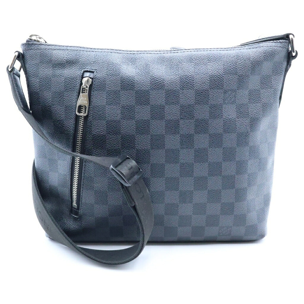 LOUIS VUITTON(ルイヴィトン) ダミエ グラフィット ミックPM メッセンジャーバッグ ショルダーバッグ ブラック PVC×レザー N41211