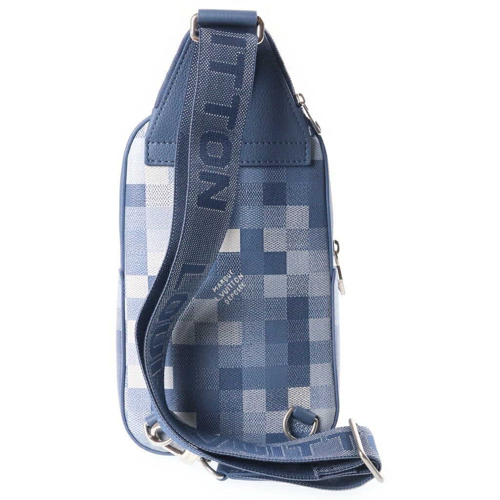 LOUIS VUITTON(ルイヴィトン) ダモフラージュ アヴェニュー・スリングバッグPM クロスボディバッグ PVC×レザー インディゴ M28589 ICタイプ
