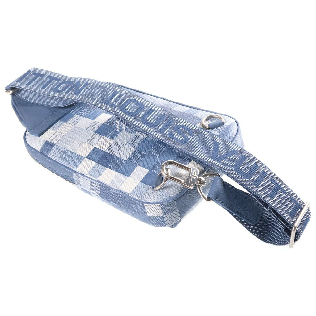 LOUIS VUITTON(ルイヴィトン) ダモフラージュ アヴェニュー・スリングバッグPM クロスボディバッグ PVC×レザー インディゴ M28589 ICタイプ