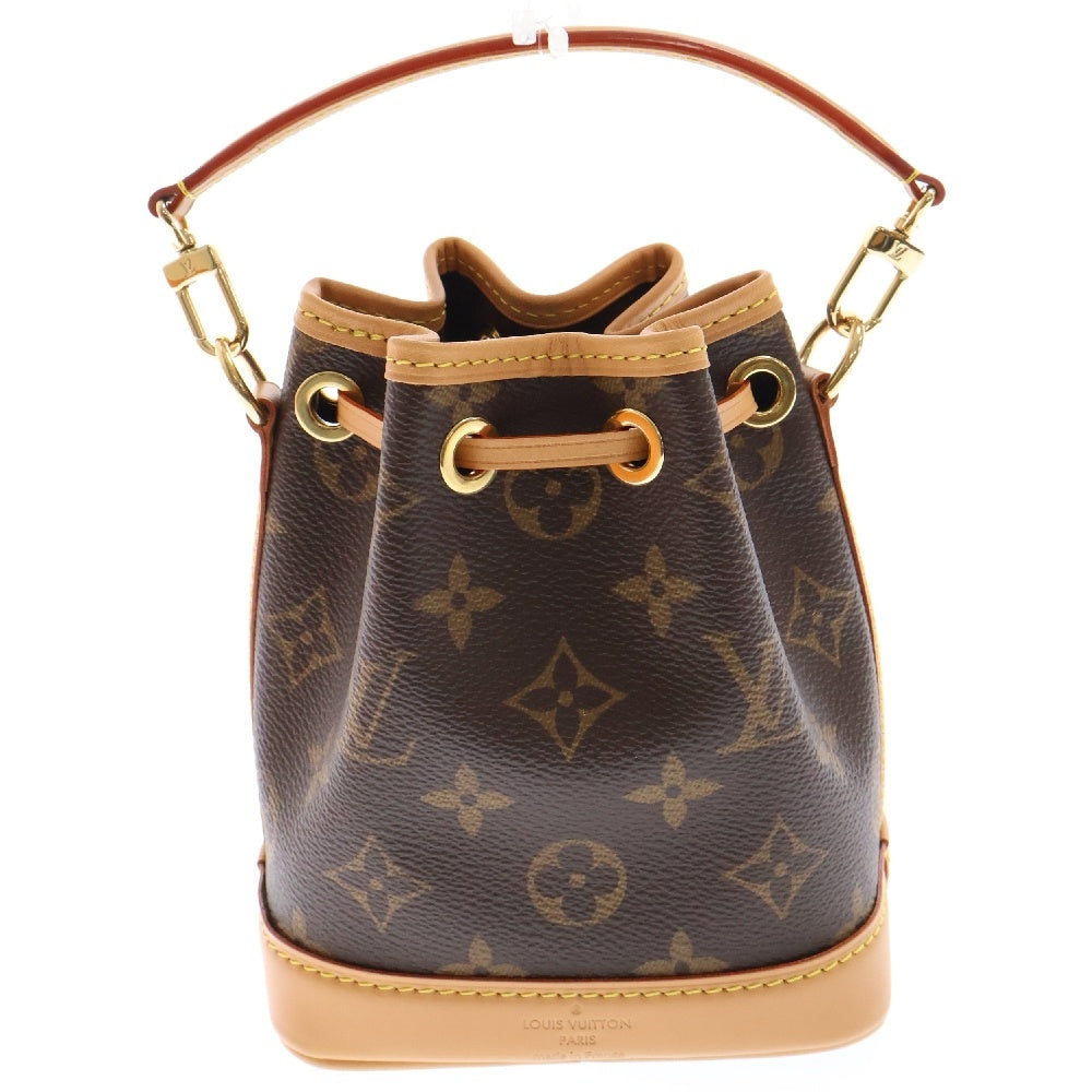 LOUIS VUITTON(ルイヴィトン) モノグラム ナノノエ 2WAYレザーショルダーバッグ ハンドバッグ ブラウン M81266
