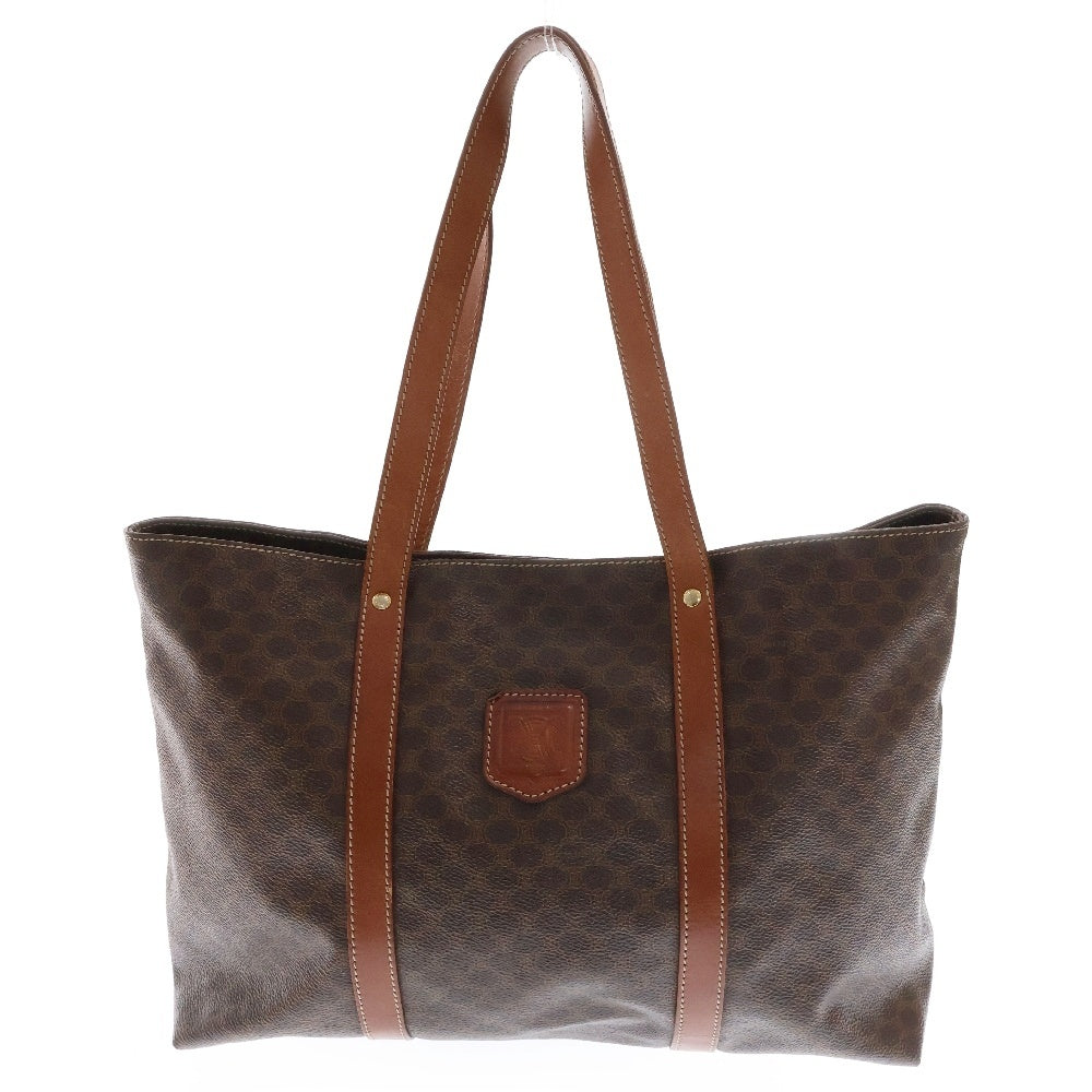 CELINE(セリーヌ) マカダム柄 トートバッグ ハンドバッグ ブラウン