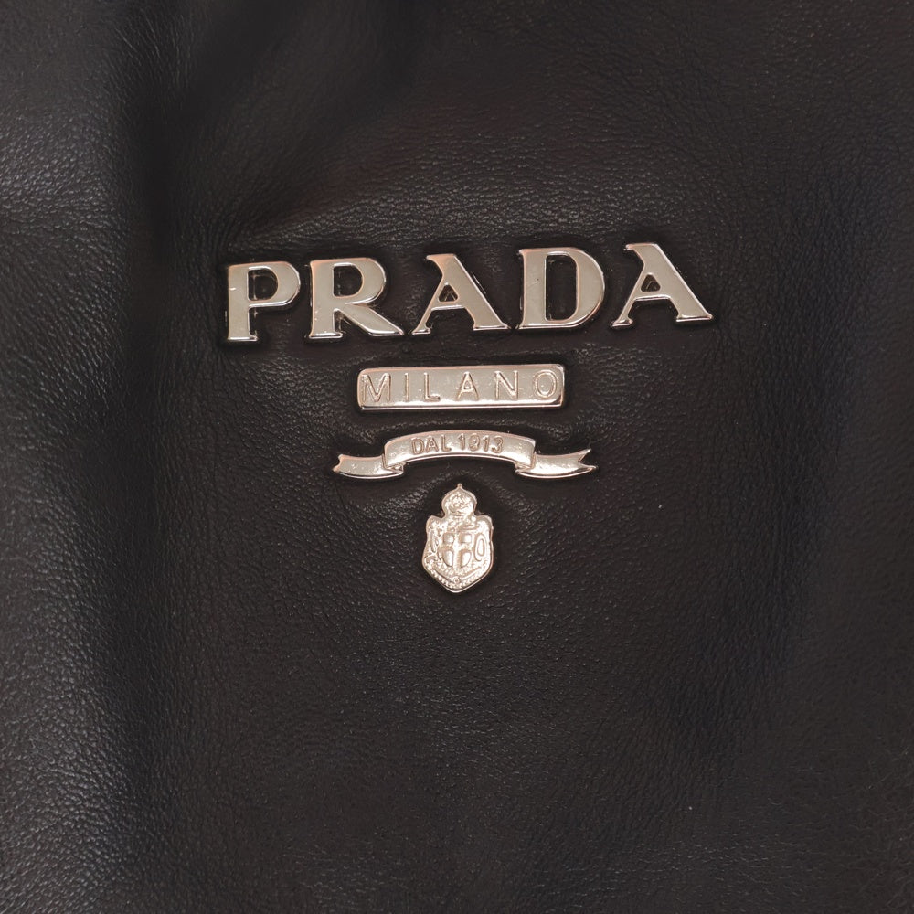 PRADA(プラダ) フリンジ ハンドバッグ トートバッグ ブラック レザー BR3616