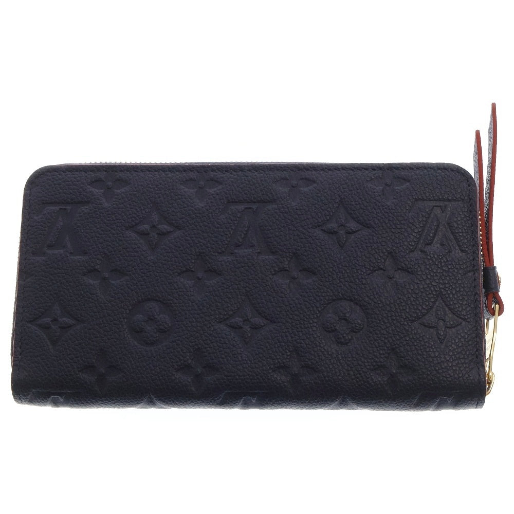 LOUIS VUITTON(ルイヴィトン) モノグラムアンプラント レザージッピーロングウォレット 長財布 ネイビー マリーヌルージュ M62121