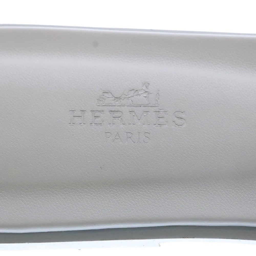 HERMES(エルメス) オラン サンダル グレー エプソン レザー 靴 レディース