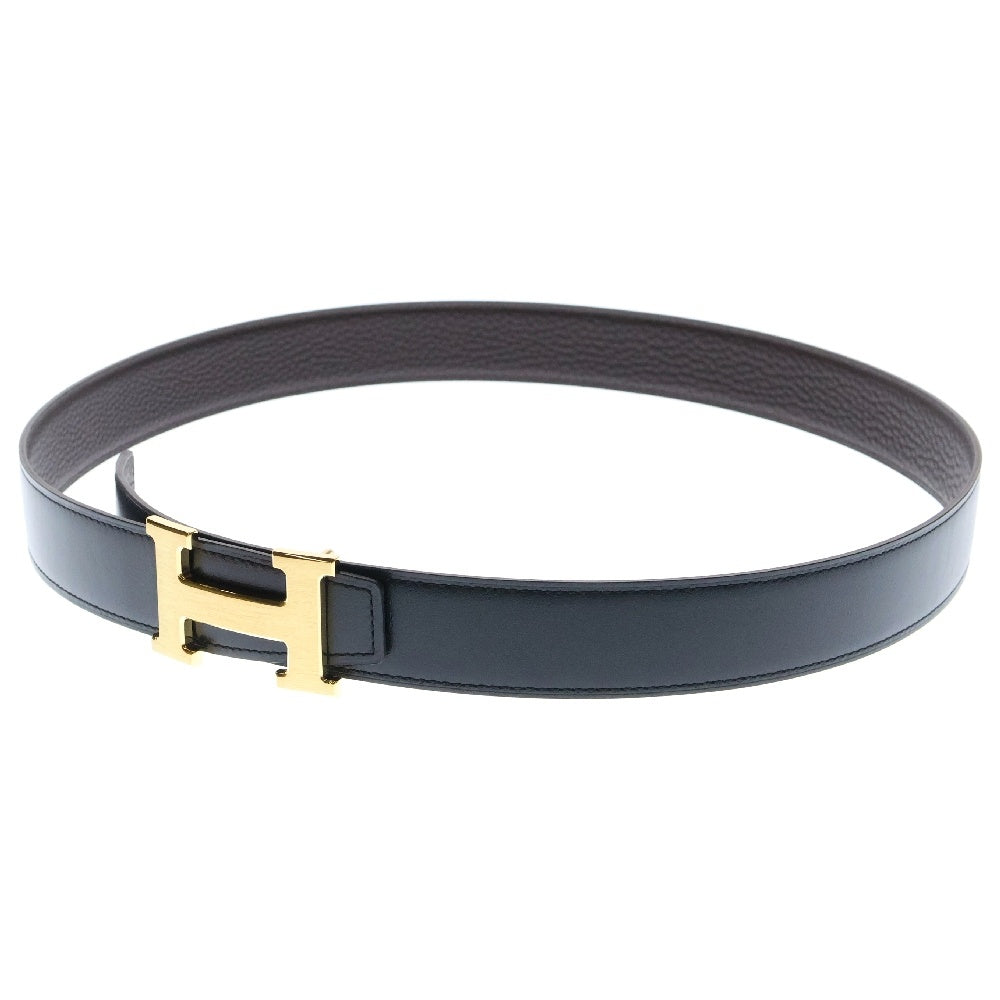 HERMES(エルメス) コンスタンスベルト ブラック×ブラウン ボックスカーフ×トリヨン レザー ゴールド金具