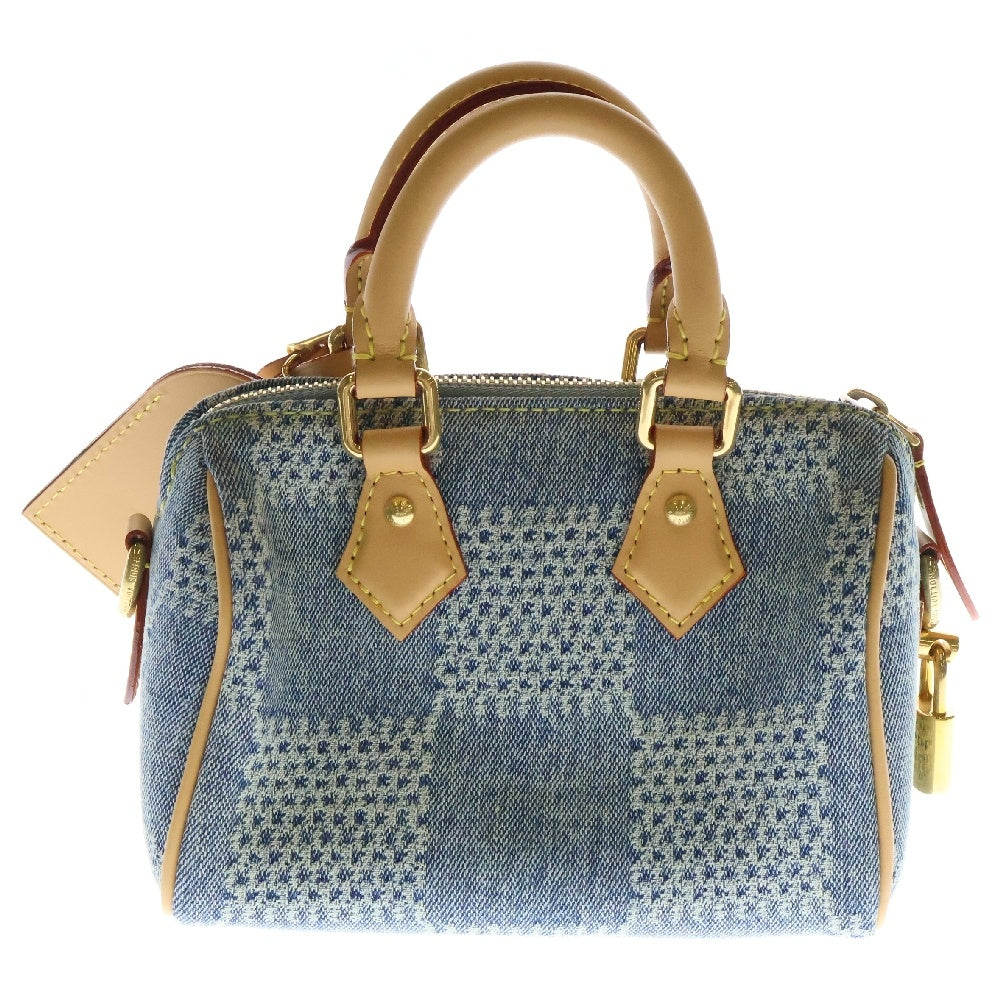LOUIS VUITTON(ルイヴィトン) ダミエ デニム スピーディバンドリエール 2WAYハンドバッグ ショルダーバッグ ブルー N40700