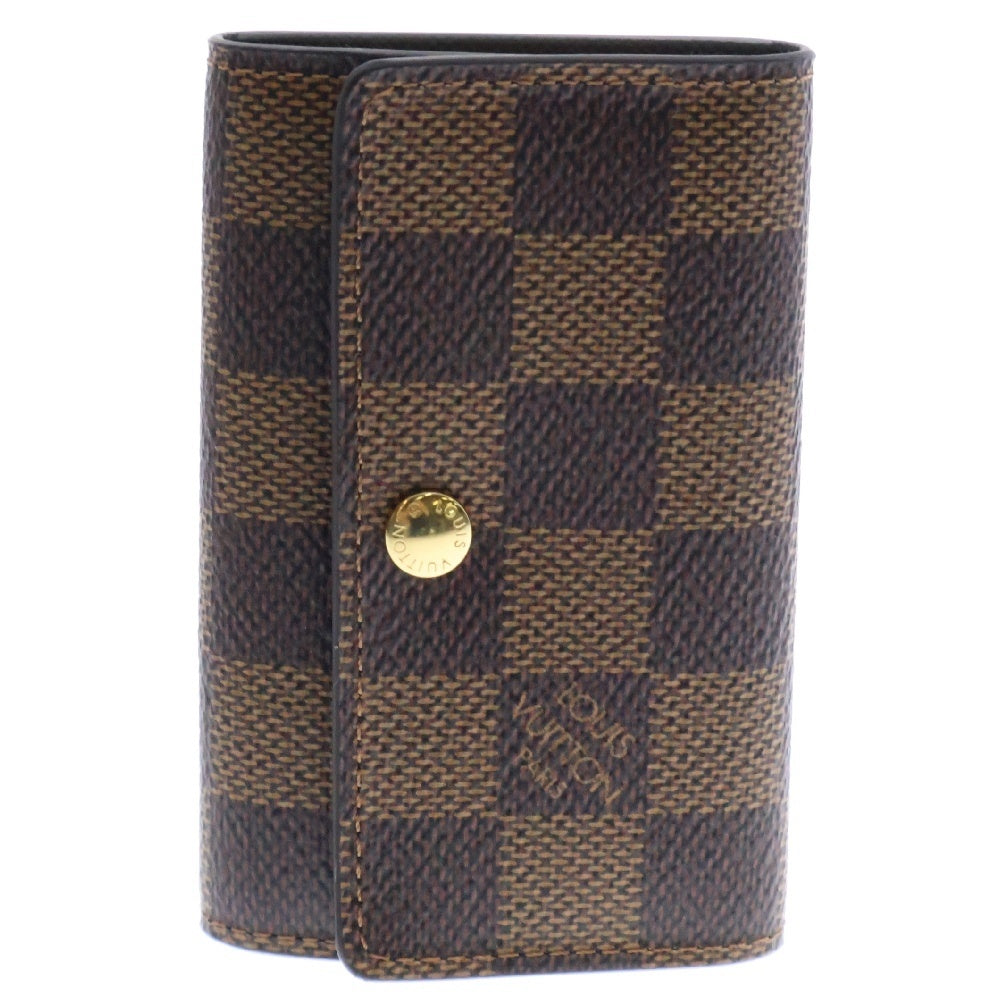 LOUIS VUITTON(ルイヴィトン) ダミエ ミュルティクレ6 キーケース キーリング 6連 ブラウン PVCレザー