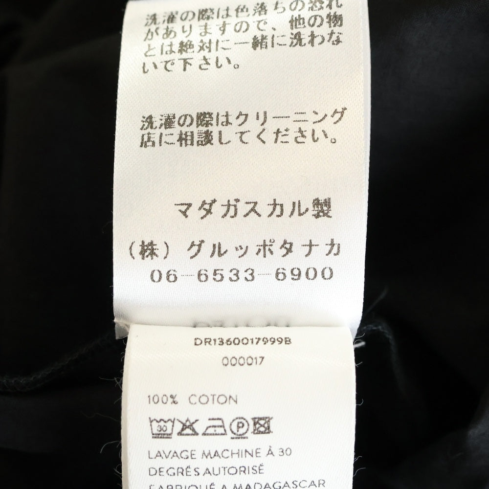 PATOU(パトゥー) Ruffle mini shirt dress ベルト付 フリル ミニシャツドレス ブラック レディース DR1360017999B