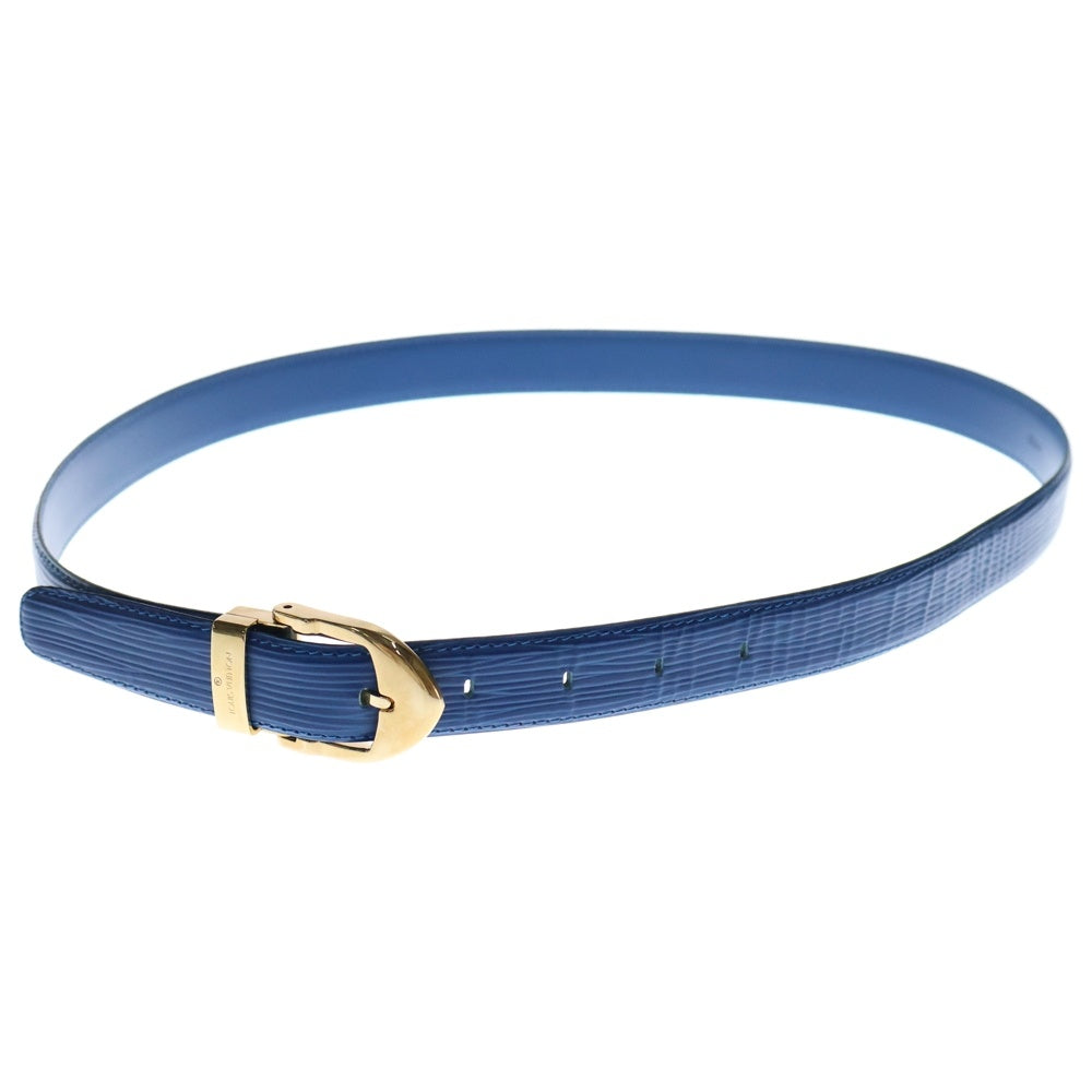 LOUIS VUITTON(ルイヴィトン) エピ サンチュール クラシック ベルト ゴールド金具 青 レザー