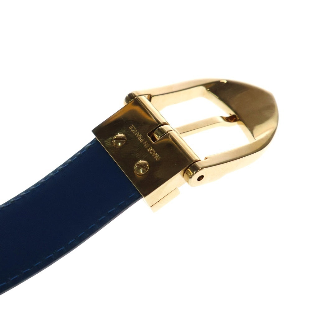 LOUIS VUITTON(ルイヴィトン) エピ サンチュール クラシック ベルト ゴールド金具 青 レザー